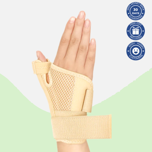 OrthoVård Adjustable Thumb & Wrist Support Brace